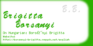 brigitta borsanyi business card